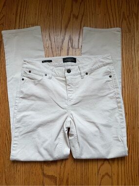 Talbots Off-White Corduroy Skinny Jeans Size 2P